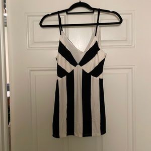 Black and white tank